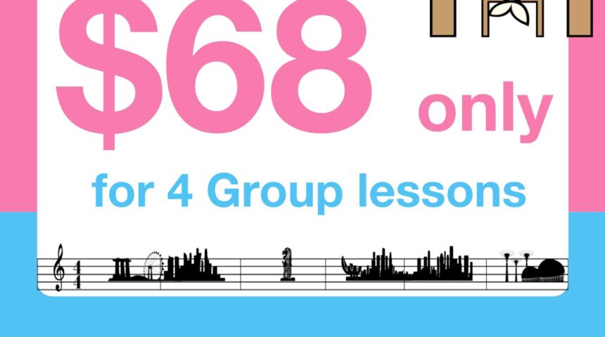 EE Music – $68 only for 4 group lessons!